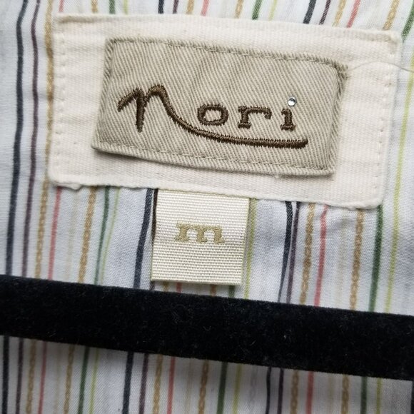 Nori Jacket Womens Medium Tan 100% Cotton Long Sleeve Two Button Blazer - Picture 2 of 12